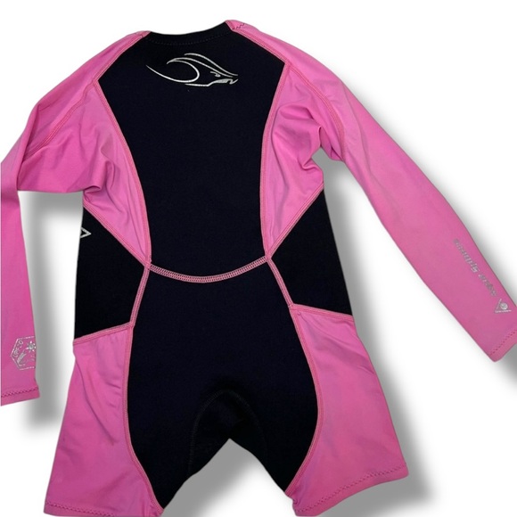Stingray Girl’s Wetsuit Core Warmer Aqua Sphere Size 4 Pink/Black - Picture 4 of 5
